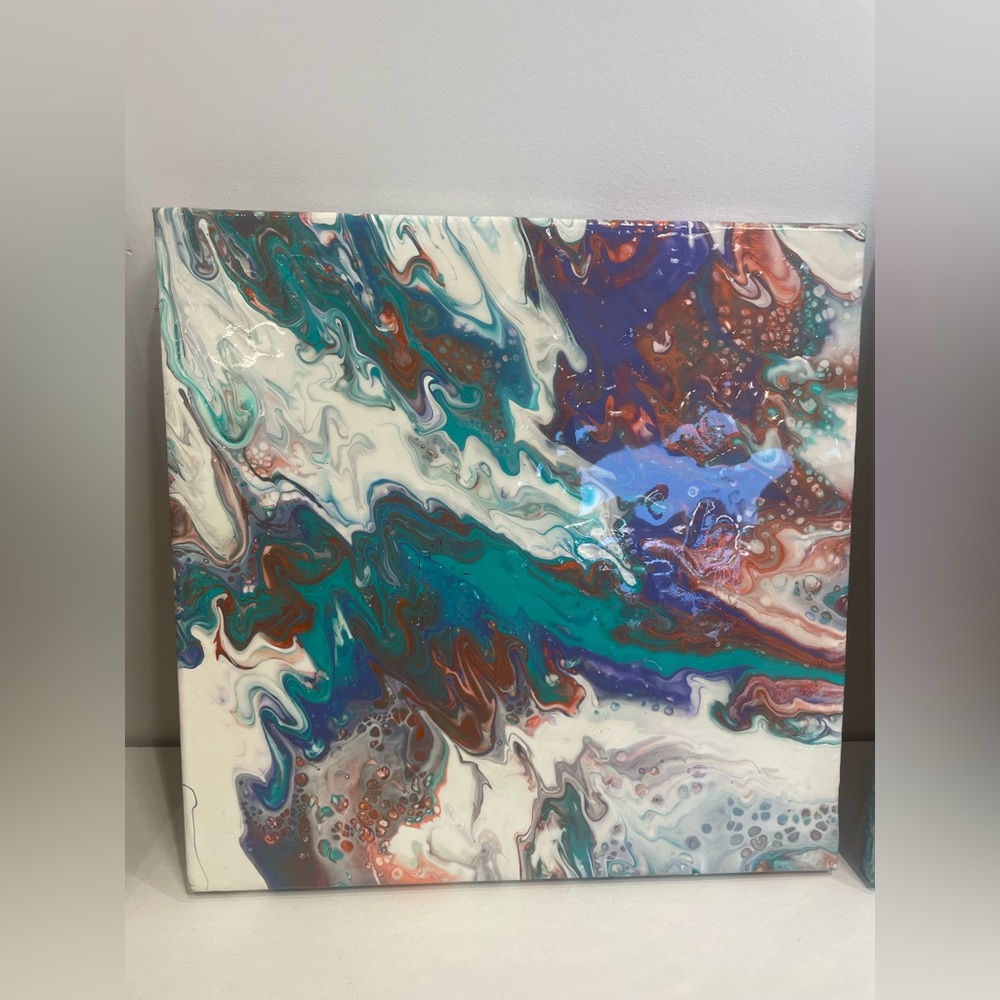 Resin Ripple Textured Artwork